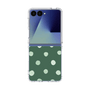 クリアケース［ 水彩ドット・レトロカラー - Green ］