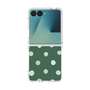 クリアケース［ 水彩ドット・レトロカラー - Green ］