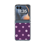 クリアケース［ 水彩ドット・レトロカラー - Purple ］