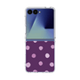 クリアケース［ 水彩ドット・レトロカラー - Purple ］