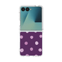 クリアケース［ 水彩ドット・レトロカラー - Purple ］