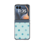 クリアケース［ 水彩ドット・レトロカラー - Light Blue ］