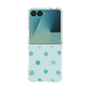 クリアケース［ 水彩ドット・レトロカラー - Light Blue ］