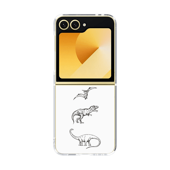クリアケース［ Dinosaurs No.1 - White ］