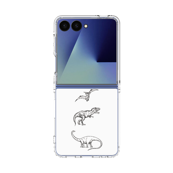クリアケース［ Dinosaurs No.1 - White ］