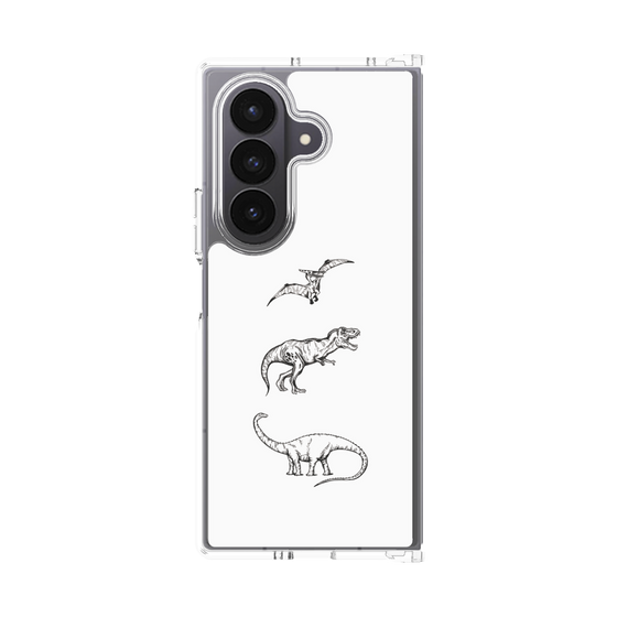 クリアケース［ Dinosaurs No.1 - White ］