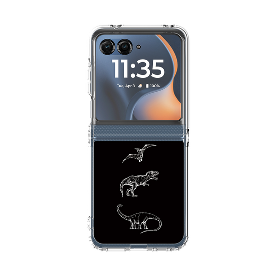 クリアケース［ Dinosaurs No.1 - Black ］