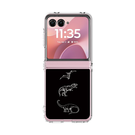 クリアケース［ Dinosaurs No.1 - Black ］