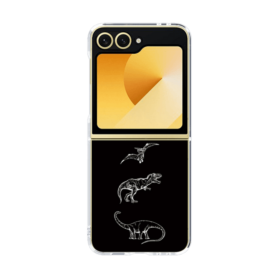 クリアケース［ Dinosaurs No.1 - Black ］