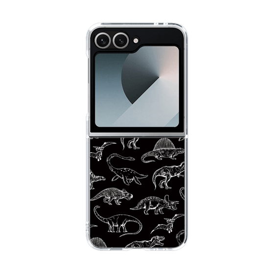 クリアケース［ Dinosaurs No.2 - Black ］