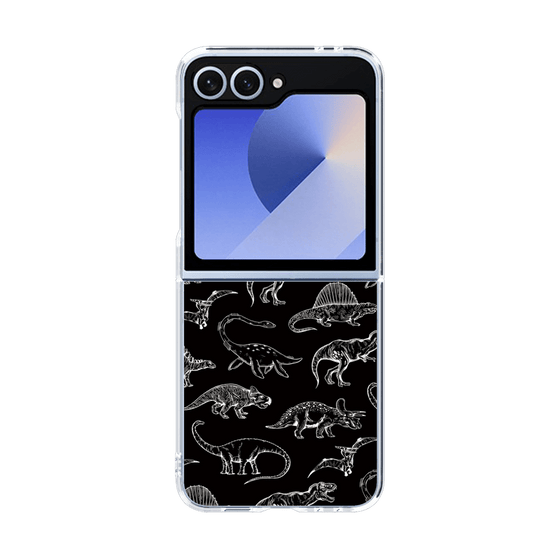 クリアケース［ Dinosaurs No.2 - Black ］