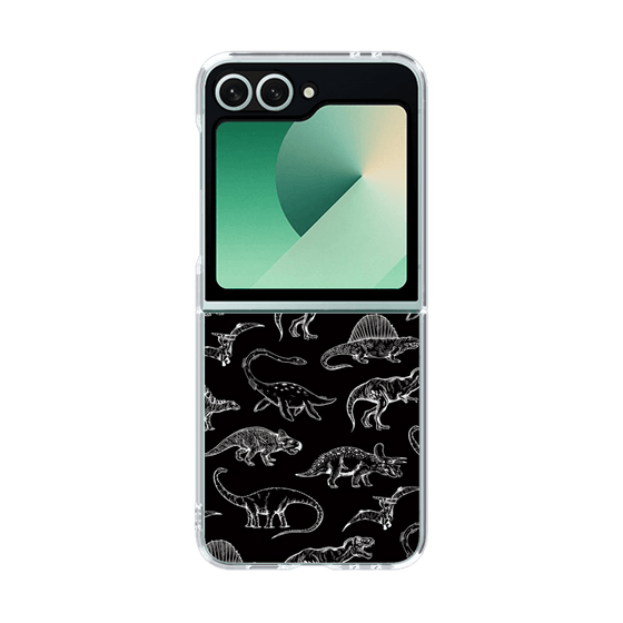 クリアケース［ Dinosaurs No.2 - Black ］