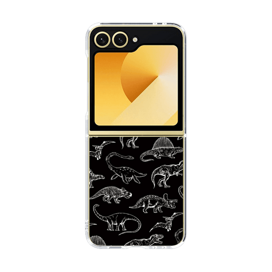 クリアケース［ Dinosaurs No.2 - Black ］