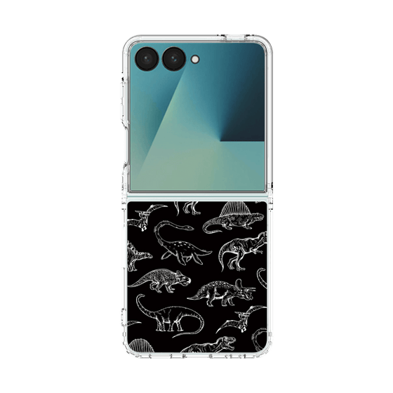クリアケース［ Dinosaurs No.2 - Black ］