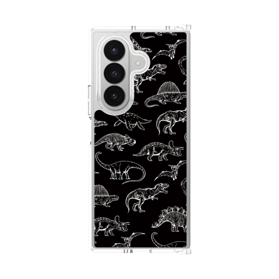 クリアケース［ Dinosaurs No.2 - Black ］