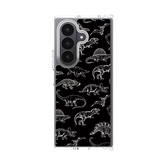 クリアケース［ Dinosaurs No.2 - Black ］