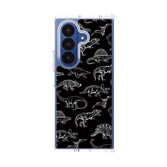 クリアケース［ Dinosaurs No.2 - Black ］