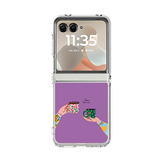 クリアケース［ Teatime - Purple ］