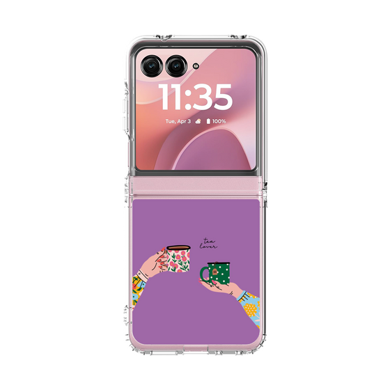 クリアケース［ Teatime - Purple ］