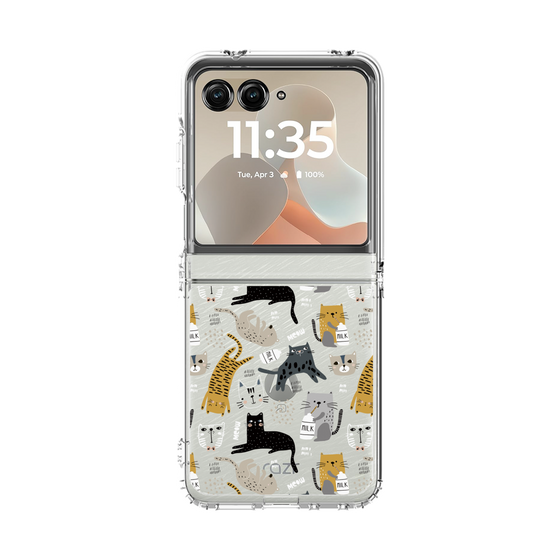 クリアケース［ Funny Cats - 01 ］