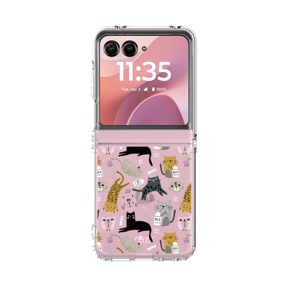 クリアケース［ Funny Cats - 01 ］