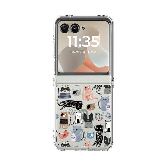 クリアケース［ Funny Cats - 04 ］