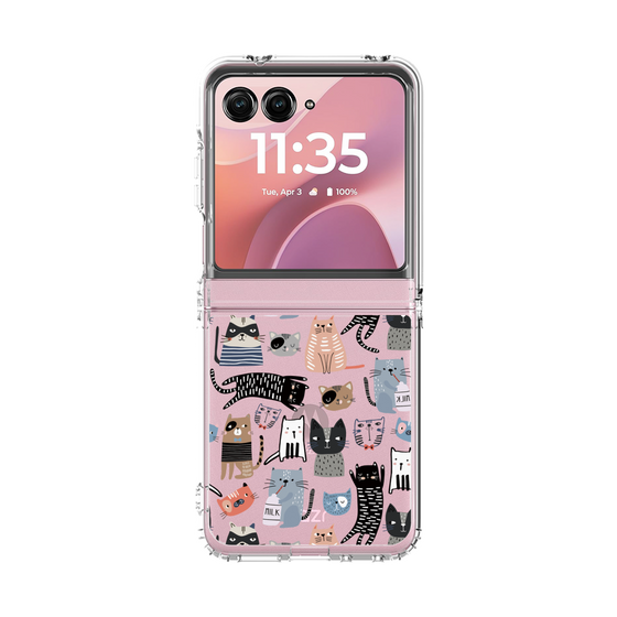 クリアケース［ Funny Cats - 04 ］