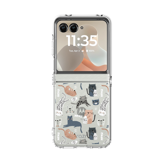 クリアケース［ Funny Cats - 05 ］