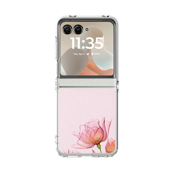 クリアケース［ Natural Flower - Pink ］