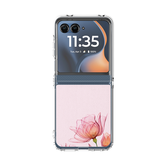 クリアケース［ Natural Flower - Pink ］