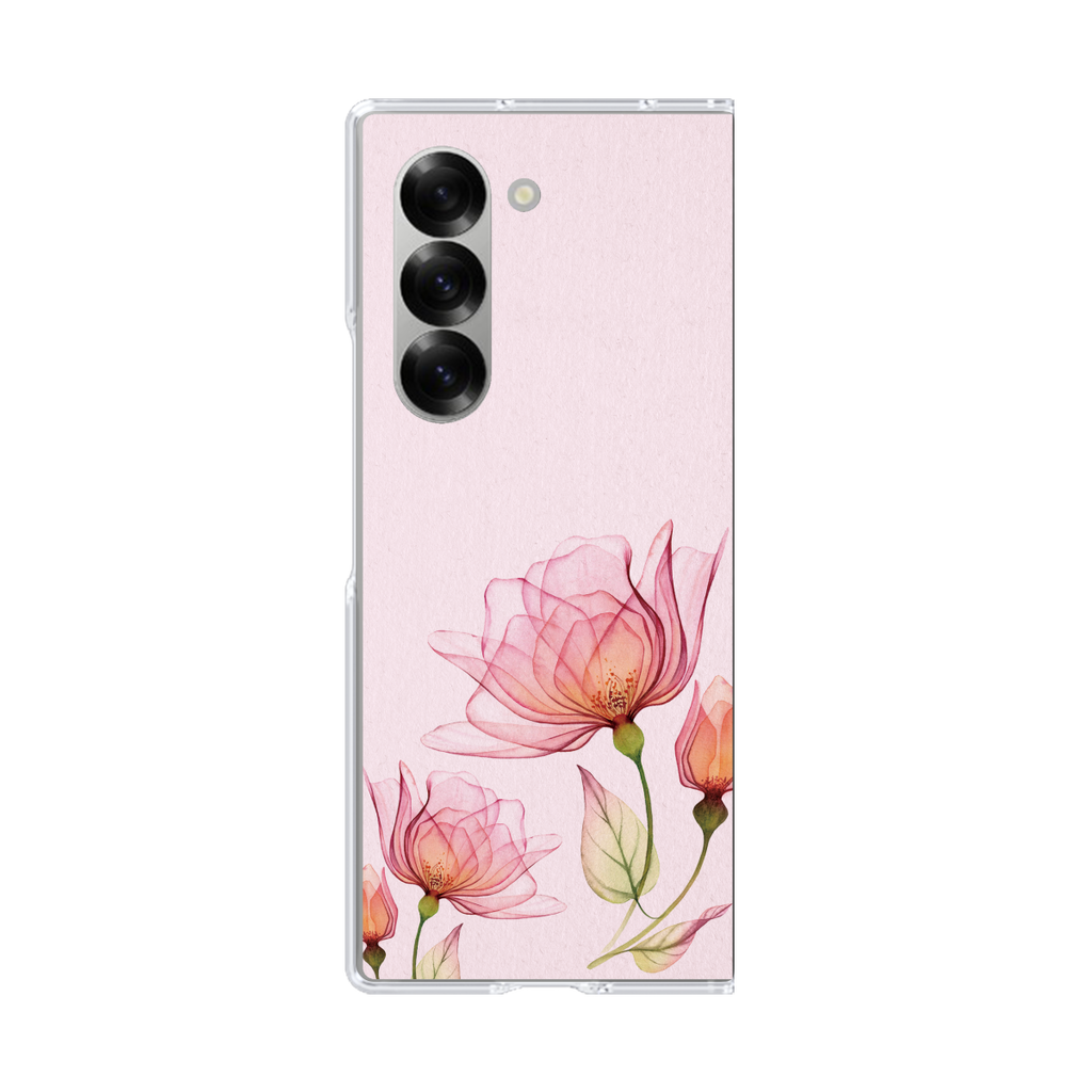クリアケース for Samsung Galaxy Z Fold6［ Natural Flower - Pink ］