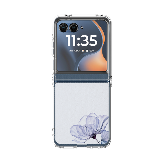 クリアケース［ Natural Flower - blue ］