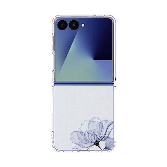 クリアケース［ Natural Flower - blue ］