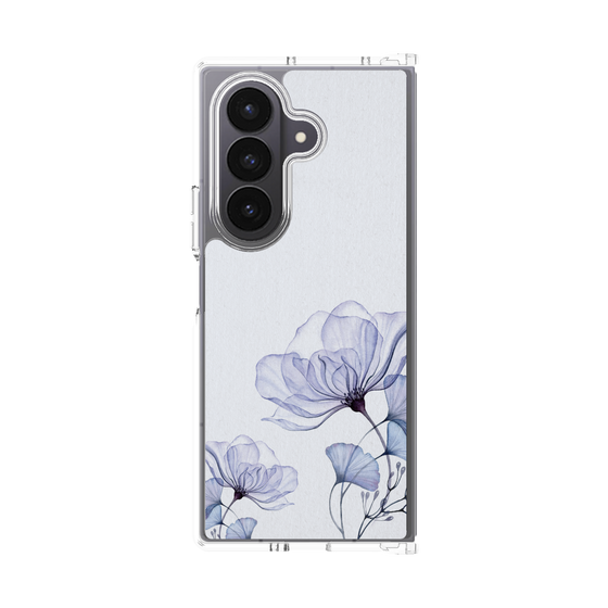 クリアケース［ Natural Flower - blue ］