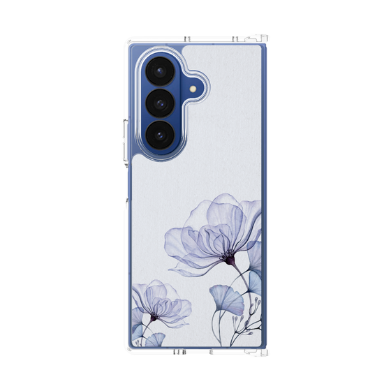 クリアケース［ Natural Flower - blue ］