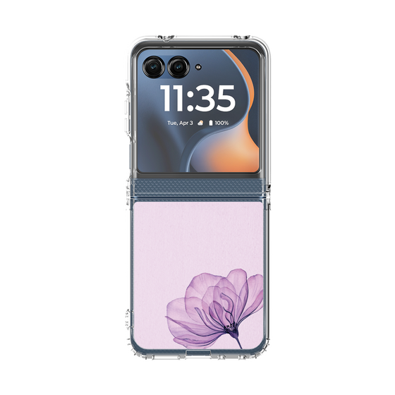 クリアケース［ Natural Flower - Purple ］