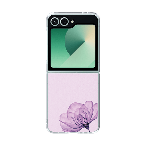 クリアケース［ Natural Flower - Purple ］