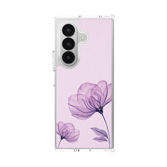 クリアケース［ Natural Flower - Purple ］