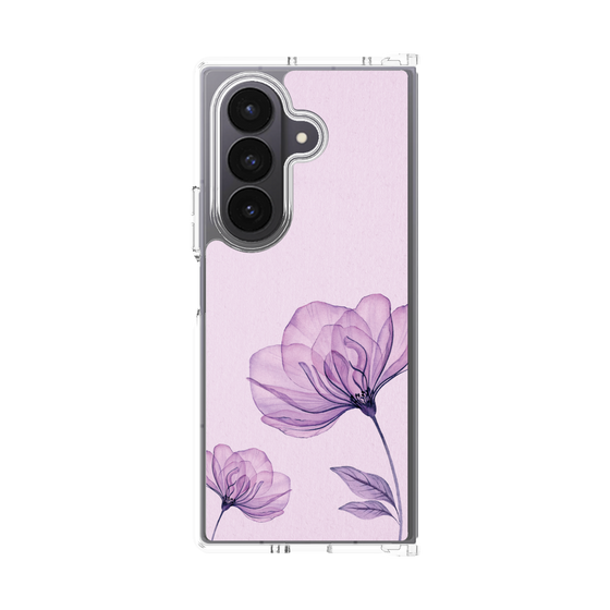 クリアケース［ Natural Flower - Purple ］