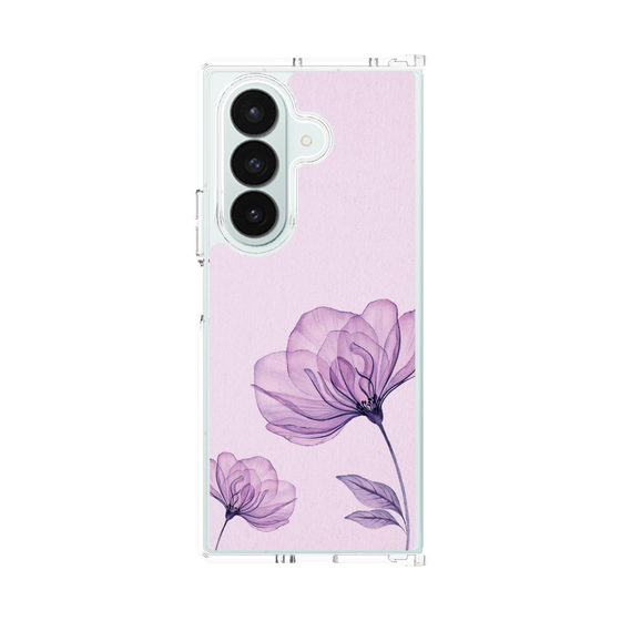 クリアケース［ Natural Flower - Purple ］