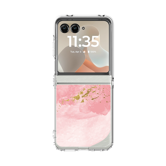 クリアケース［ pink layered ］