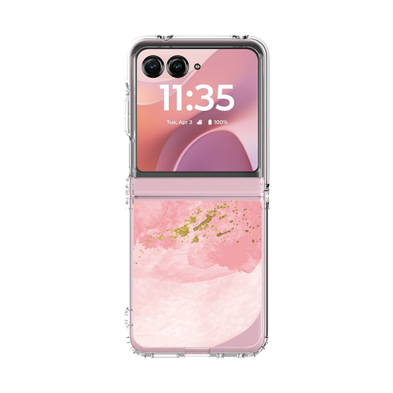 クリアケース［ pink layered ］