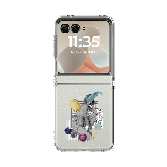 クリアケース［ Cool and languid Dull blue ］