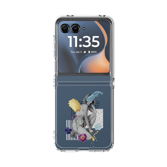 クリアケース［ Cool and languid Dull blue ］