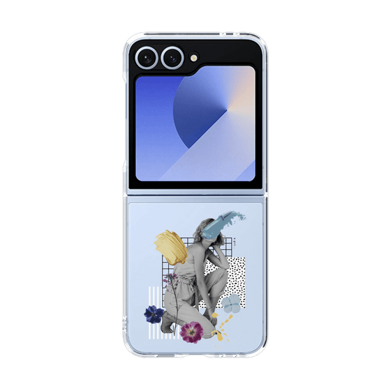 クリアケース［ Cool and languid Dull blue ］