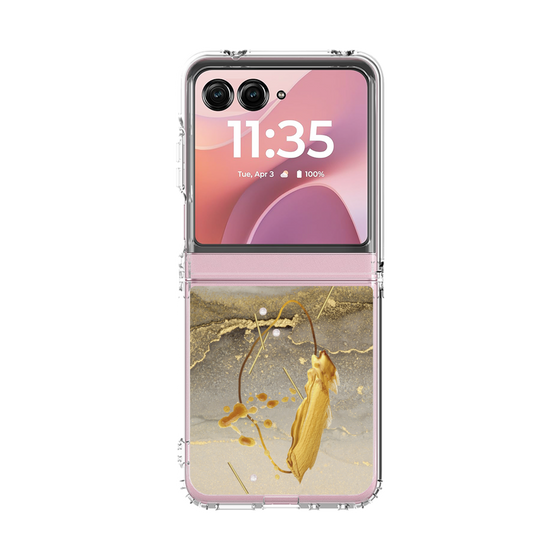 クリアケース［ Marble Nuance Painting Gray ］