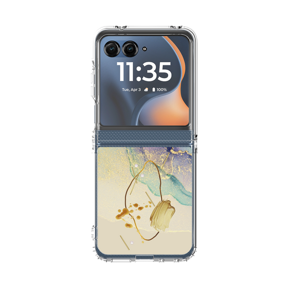 クリアケース［ Marble Nuance Painting Purple ］