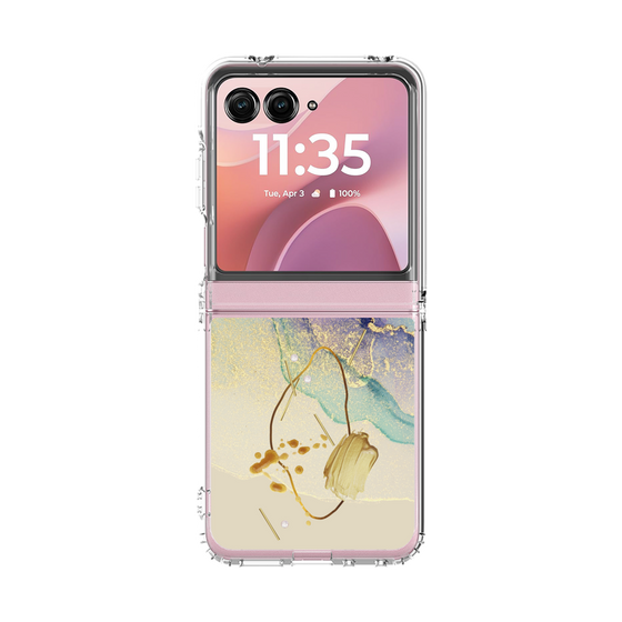 クリアケース［ Marble Nuance Painting Purple ］