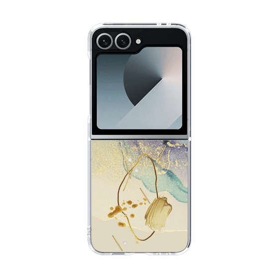 クリアケース［ Marble Nuance Painting Purple ］