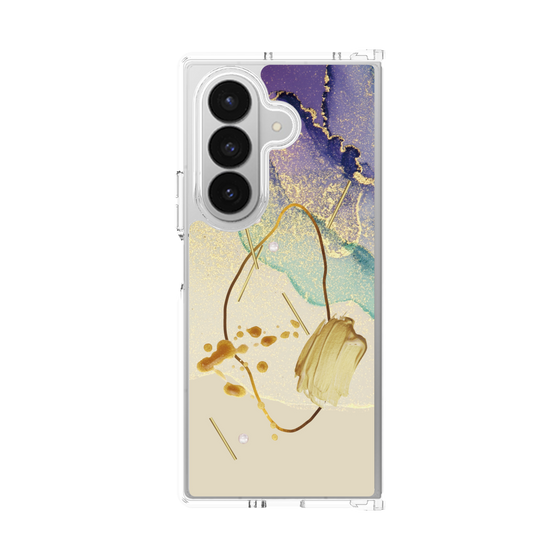 クリアケース［ Marble Nuance Painting Purple ］